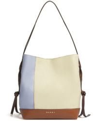Marni - Cream And Leather Pod 2.0 Small Hobo Bag - Lyst