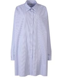 Maison Margiela - Striped Button-Up Oversized Shirt - Lyst