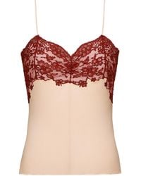 Saint Laurent - Lace V-Neck Camisole - Lyst