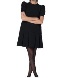 Moschino - Mini Dress With Pleats - Lyst
