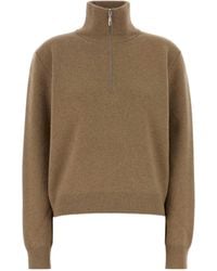 Rohe - Zip Knitted Polo Sweater - Lyst
