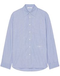 Givenchy - Couture Seam Striped Overshirt - Lyst