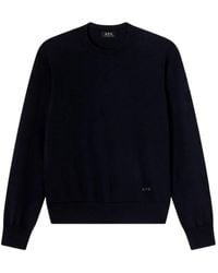 A.P.C. - Philomena Logo Knitted Jumper - Lyst