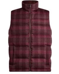 Etro - Wool And Cashmere Down Gilet With Check Motif - Lyst