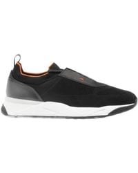 Santoni - Flin Knit Low-Top Sneakers - Lyst