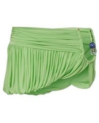 Christopher Esber - Embellished Draped Jersey Miniskirt - Lyst