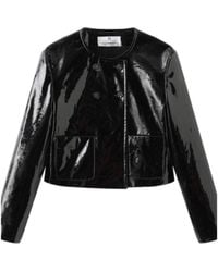 Marissa Chiara - Long-Sleeved Leather Jacket - Lyst