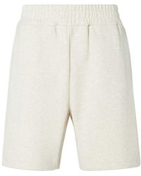 Fendi - Logo Embroidered Bermuda Shorts - Lyst