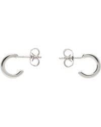 MM6 by Maison Margiela - Numeric Engraved Hoop Earrings - Lyst