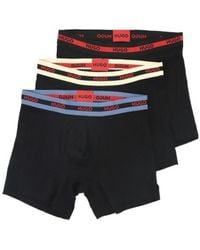 BOSS - Elastic Waist Briefs Three-Pack - Lyst