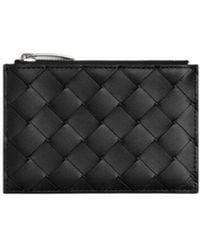 Bottega Veneta - Intrecciato Zipped Card Case - Lyst