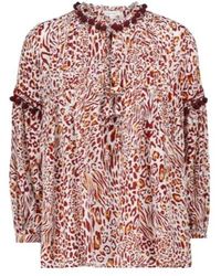 Poupette - Clara Leopard-Print Blouse - Lyst