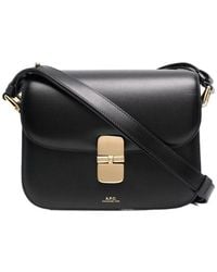 A.P.C. - Small Grace Leather Shoulder Bag - Lyst