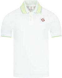 CASABLANCA - Laurel Logo Embroidered Polo Shirt - Lyst