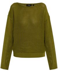 Theory - Boat Neck Knit Jumper - Lyst
