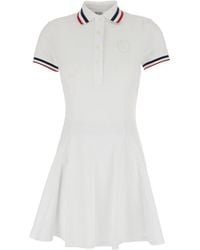 Brunello Cucinelli - Logo Detailed Short-Sleeved Dress - Lyst