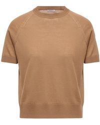 Moncler - Short Sleeve Wool Sweater - Lyst