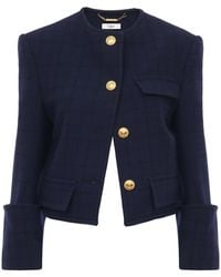 Chloé - Boxy Collarless Jacket - Lyst