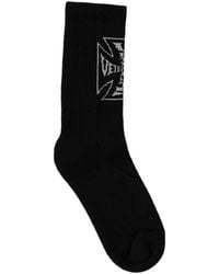 Vetements - Logo-Intarsia Socks - Lyst