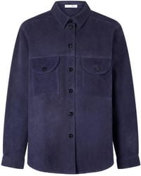 Blazé Milano - Berber Patchwork Suede Shirt - Lyst