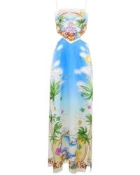 CASABLANCA - Printed Maxi Dress - Lyst