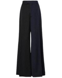Vetements - Pinstripe Wool Wide-Leg Pants - Lyst