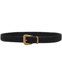 Brunello Cucinelli - Rustic Woven Buckle Belt - Lyst