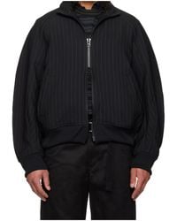 Sacai - Wool Blend Jacket - Lyst