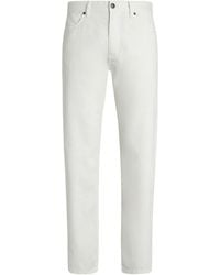 ZEGNA - Stretch Linen And Cotton Roccia Jeans - Lyst