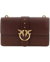 Pinko - Love One Chain-Linked Crossbody Bag - Lyst