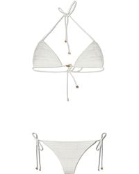 Amiri - Crochet Halterneck Two-Piece Swimsuit - Lyst
