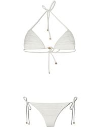 Amiri - Crochet Triangle Bikini - Lyst