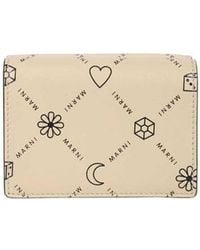 Marni - Graphic Logo-Print Cardholder - Lyst