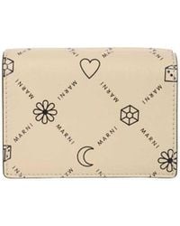 Marni - Graphic Logo-Print Cardholder - Lyst