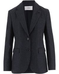 Lardini - Houndstooth Single-Breasted Blazer - Lyst