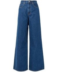 SLVRLAKE Denim - Eva High-Rise Wide-Leg Jeans - Lyst