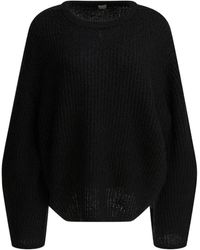 TOTEME - Totême Crewneck Ribbed Jumper - Lyst