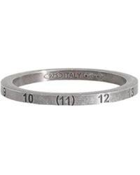 Maison Margiela - Number-Engraved Brushed Ring - Lyst