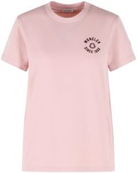 Moncler - Logo Patch Crewneck T-Shirt - Lyst