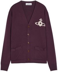 Vivienne Westwood - Intarsia Wool Cardigan - Lyst