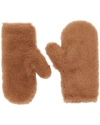 Max Mara - Ombrat Neck Strap Mittens - Lyst