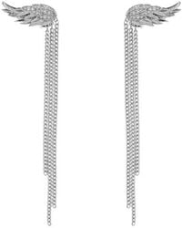 Zadig & Voltaire - Rock Feather Chain Earrings - Lyst