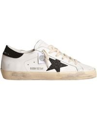 Golden Goose - Super-Star With A Swarovski Crystal Star And Heel Tab - Lyst