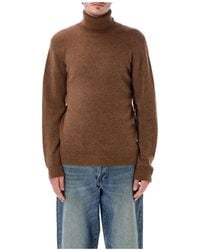 Roberto Collina - High Neck Knitted Sweater - Lyst