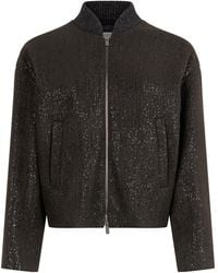 Peserico - Sequin-Embellished Zip Jacket - Lyst