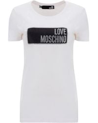 Moschino - Item O-Neck Short-Sleeved T-Shirt - Lyst