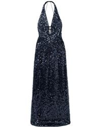 16Arlington - Eima Sequined Tulle Halterneck Gown - Lyst