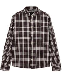 AllSaints - Santiago Long Sleeved Check Shirt - Lyst