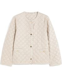 Max Mara - Padded Water-Repellent Canvas Round-Neck Jacket - Lyst