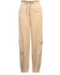 Ganni - High-Waisted Straight-Leg Casual Pants - Lyst